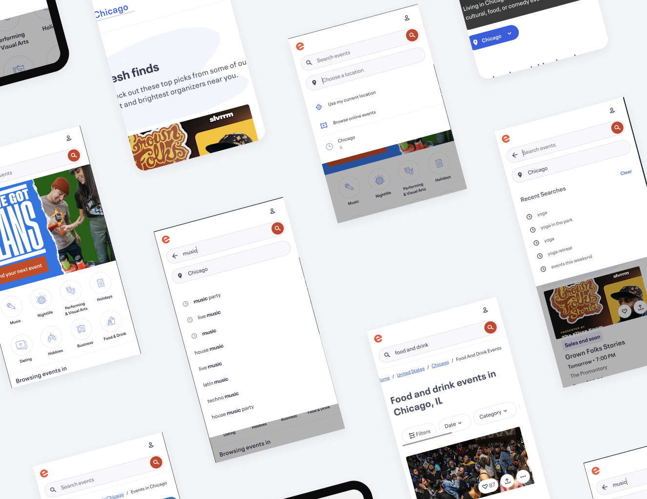 blurry photo of sunset over ocean with logo on top