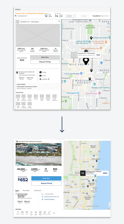 blurry photo of sunset over ocean with logo on top